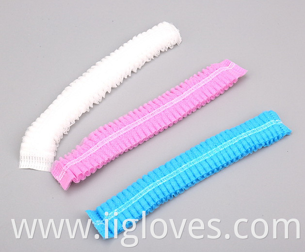 Factory Price Single Use Colorful Nonwoven Strip Clip Cap Strip Cap for Food Factory